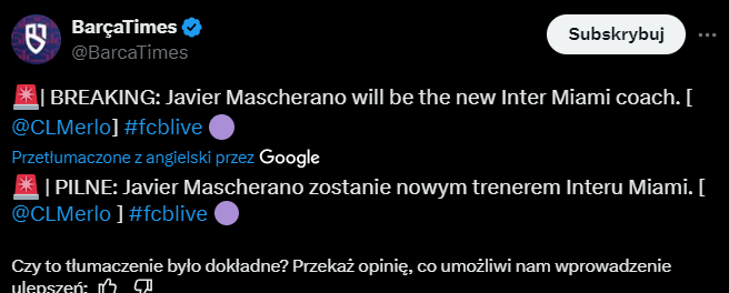 HIT! Jednak NIE Xavi! Inny BYŁY PIŁKARZ Barcy obejmie Inter Miami!